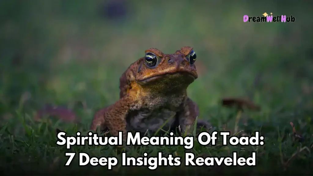 
 See Toads 7 Spiritual Meanings